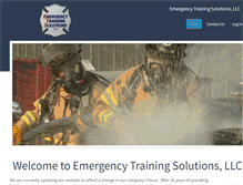 Tablet Screenshot of emergencytrainingsolutions.com